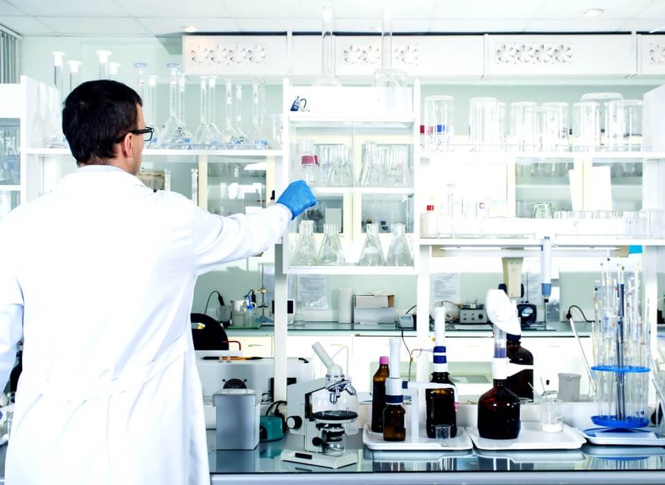 Man working in a lab