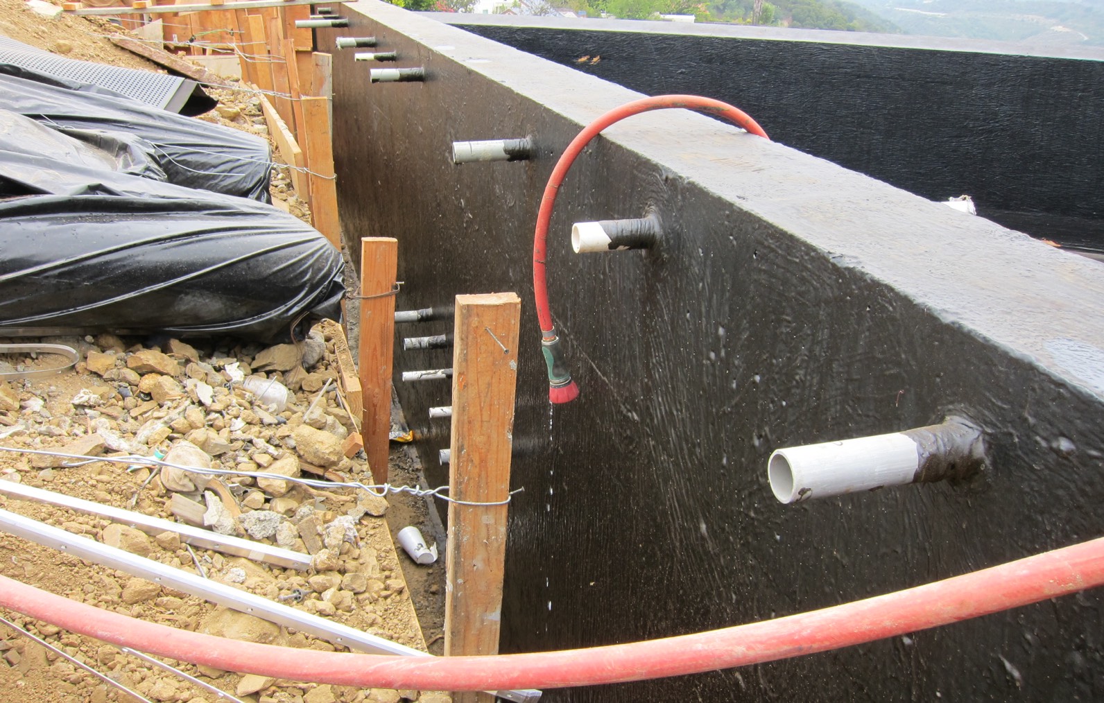 Photo from the Waterproofing Residential Estates Pool project